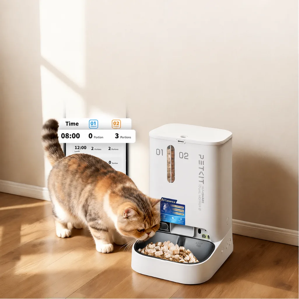 Petkit Yumshare Dual-Hopper with Camera Smart Pet Feeder 2 (P592)